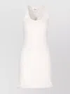 Courrèges Crewneck Meduse Knit Mini Ribbed Scoop Sleeveless