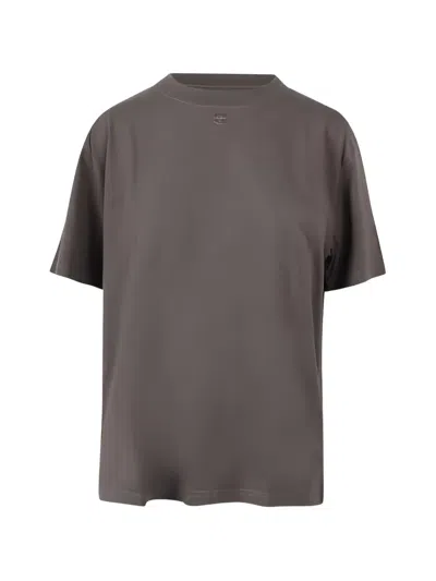 Courrèges Crewneck T-shirt In Gray