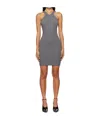Courrèges Courreges 'criss Cross 90's Mini' Dress In Gray