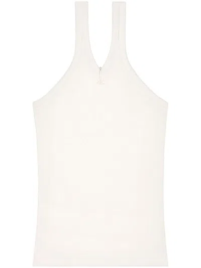 COURRÈGES COURRÈGES CRISS CROSS COTTON TANK TOP