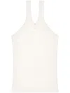 Courrèges Courreges Pre Criss Cross Cotton Tank Top In White