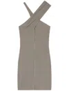 Courrèges Crossed Straps Mini Dress In Schwarz
