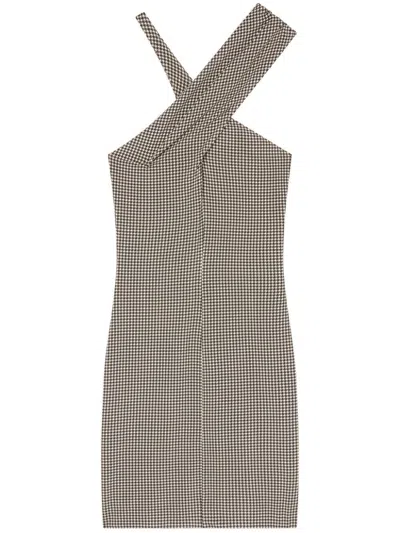 COURRÈGES CRISS-CROSS JERSEY MINI DRESS