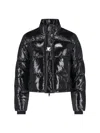 Courrèges Courreges Women Short Vinyl Down Jacket In Black
