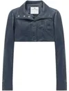 Courrèges Klassische Cropped-jacke In Blue