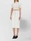 Courrèges Courregès Crop Top In White
