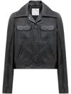 Courrèges Long-sleeve Biker Jacket In Schwarz