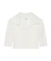 Courrèges Knitted Cropped Polo Top In White
