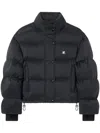 Courrèges Ac Nylon Puffer Jacket In Black