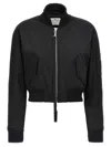 Courrèges Scuba Bomber Jacket Casual Jackets And Parka Black In Black