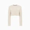 Courrèges Courreges Woman Sweater Beige Size L Cotton, Linen