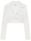 Courrèges Cropped Top With Twist Detailing