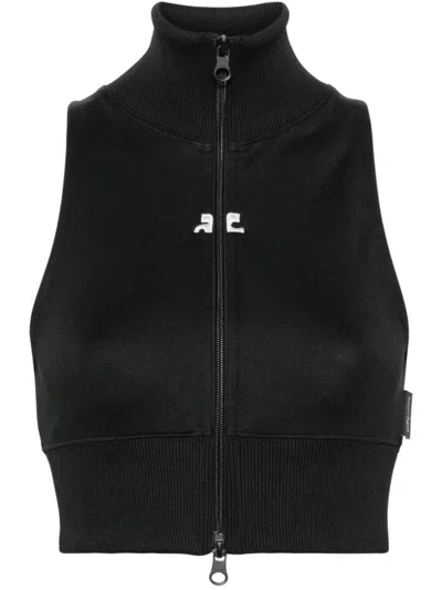 Courrèges Cropped Track Vest