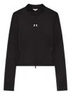 Courrèges Cropped Zip-up Jacket In Black