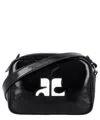Courrèges Courregès Reedition Naplack Camera Bag In Black