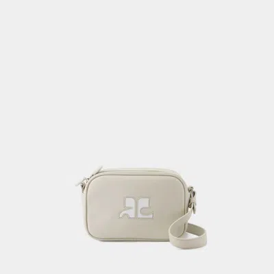 Courrèges Courregès Reedition Camera Crossbody In Grey