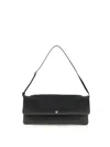 Courrèges Rectangular Shoulder Bag Adjustable Strap In Black