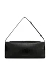Courrèges Courreges Cuff Leather Clutch In Black