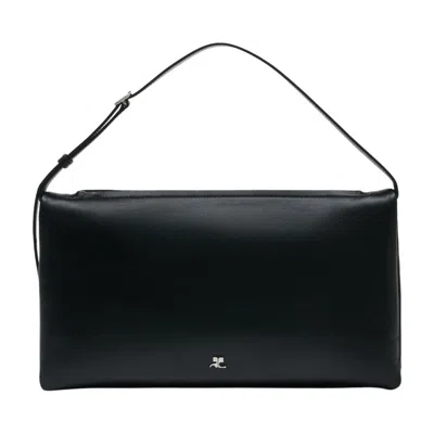 Courrèges Cuff Shoulder Bag In Black