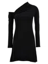 Courrèges Twisted Knitted Dress In Black
