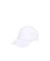 Courrèges Curved-peak Cotton Cap In White