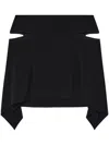 COURRÈGES CUT-OUT DRAPED MINISKIRT