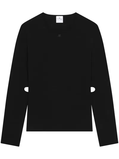 Courrèges Cut-out Jumper In 黑色