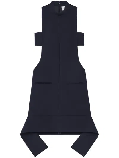 Courrèges Cut-out Mini Dress In Blue
