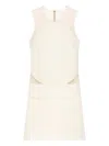 Courrèges Cut-out Sleeveless Dress In White