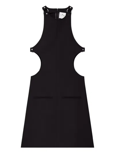 Courrèges Cut-out Sleeveless Dress In Black