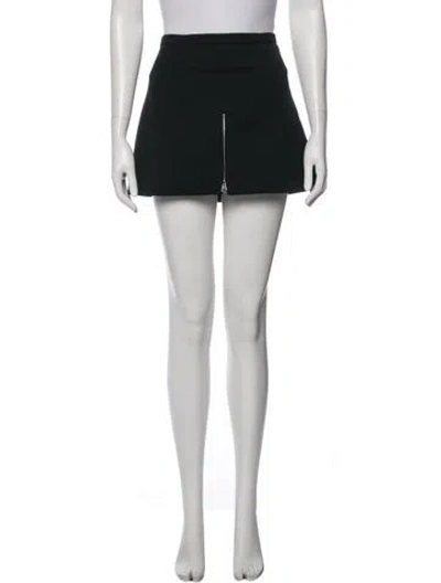 Pre-owned Courrèges Cutout Accent Mini Skirt In Black