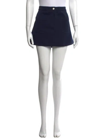 Pre-owned Courrèges Cutout Accent Mini Skirt In Black