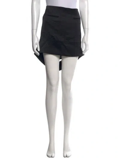 Pre-owned Courrèges Cutout Accent Mini Skirt In Black