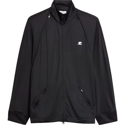 Courrèges Cutout Track Jacket In Black