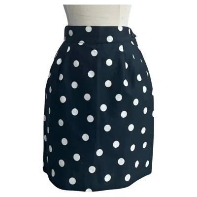 Pre-owned Courrèges Dark Blue Polka Dot Skirt