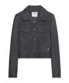 Courrèges Convertible Denim Jacket In Black