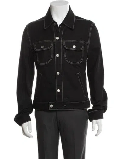Pre-owned Courrèges Denim Jacket In Black