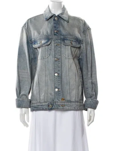 Pre-owned Courrèges Denim Jacket In Blue
