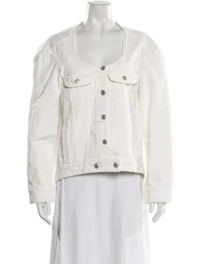 Pre-owned Courrèges Denim Jacket W/ Tags In Neutral