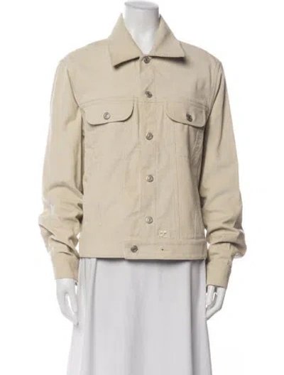 Pre-owned Courrèges Denim Jacket W/ Tags In Neutrals