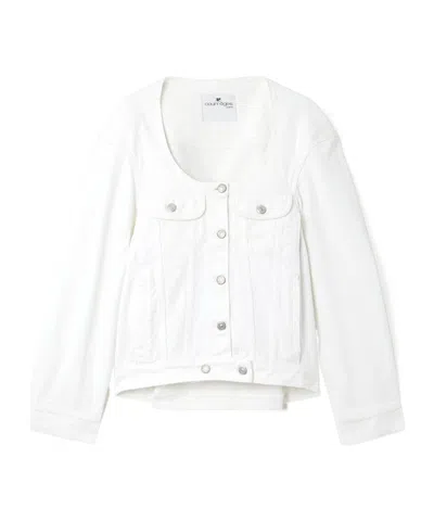Courrèges Denim Jacket In White