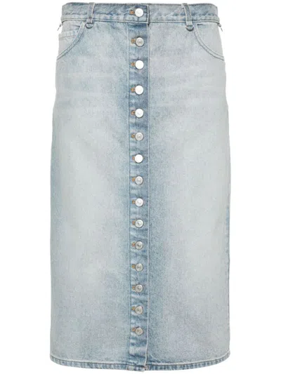 COURRÈGES COURRÈGES DENIM MIDI SKIRT