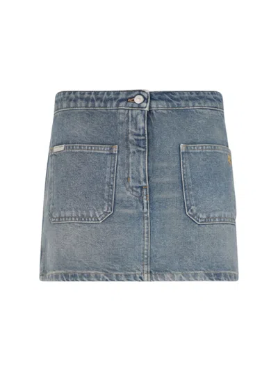 COURRÈGES DENIM MINI SKIRT