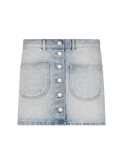 COURRÈGES DENIM MINI SKIRT
