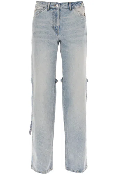 Courrèges Sailor Trousers Featuring Chain Detail In Blue