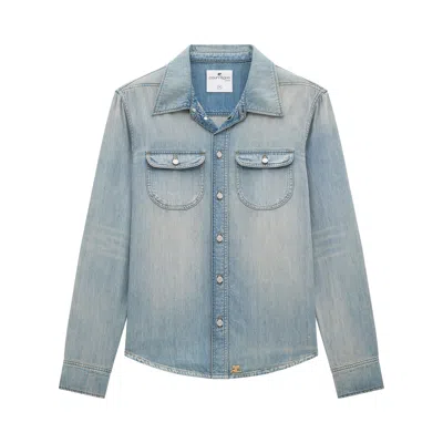 Pre-owned Courrèges Denim Shirt 'light Blue Wash'