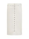Courrèges Courreges "denim Midi Skirt With Multif In Heritage White