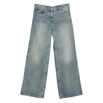 COURRÈGES DENIM WIDE-LEG JEANS