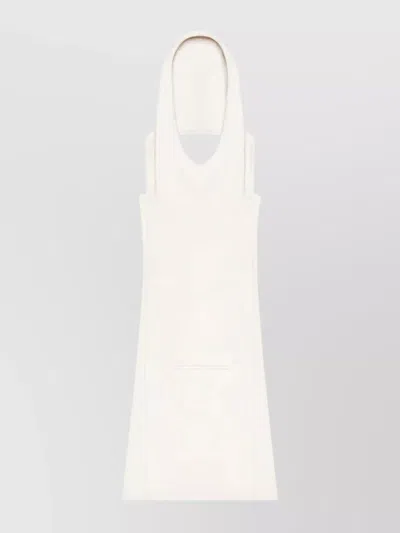 Courrèges Courreges Oblique Dress In Beige