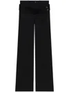 Courrèges Double Belt Jeans In Black